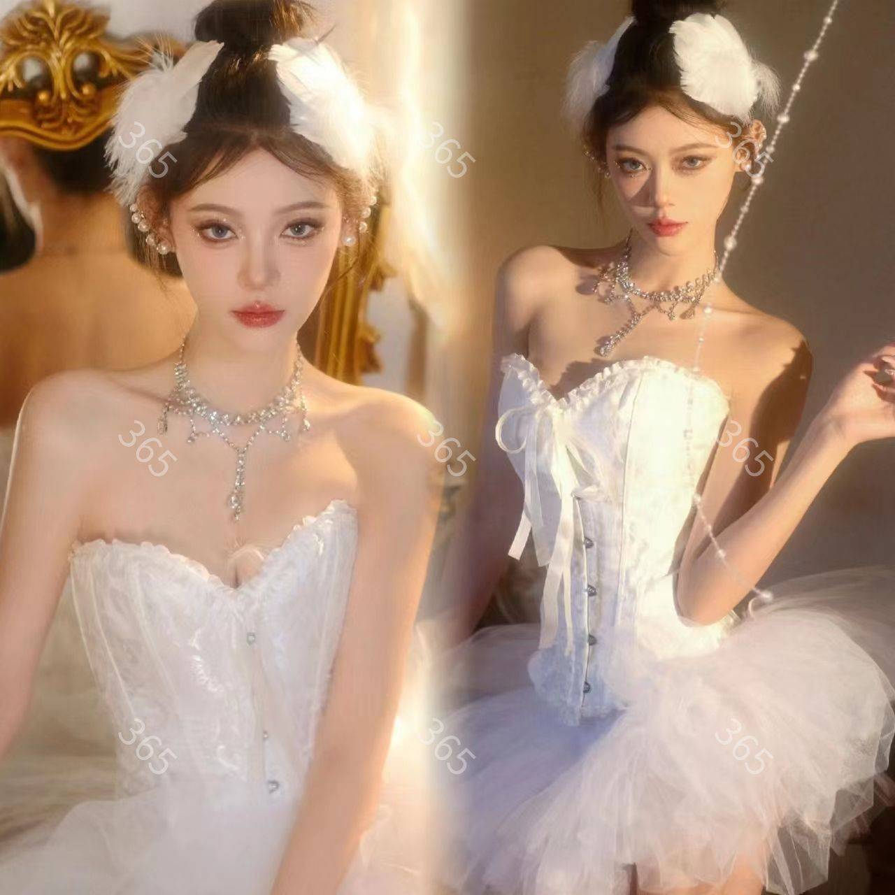 Corsets + semi-hospitals + embellishments + ear nails